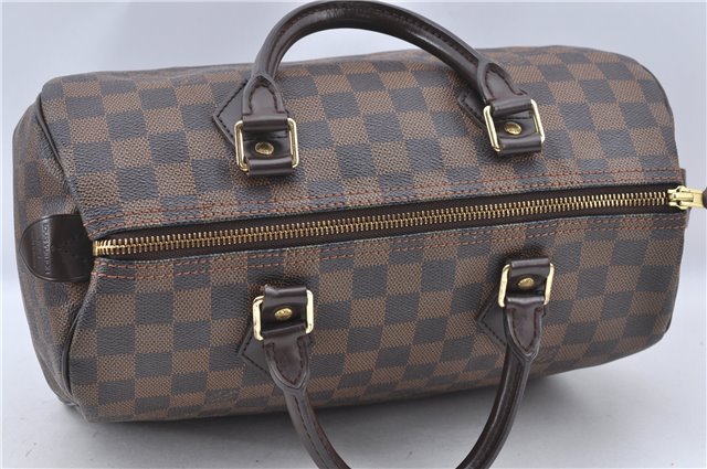 Authentic Louis Vuitton Damier Speedy 30 Hand Boston Bag Purse N41364 LV J1071