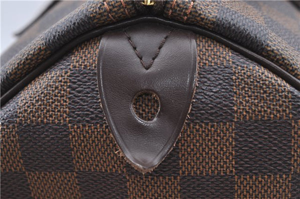 Authentic Louis Vuitton Damier Speedy 30 Hand Boston Bag Purse N41364 LV J1071