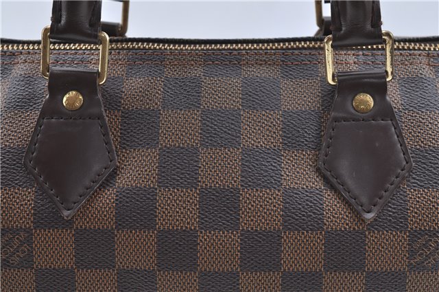 Authentic Louis Vuitton Damier Speedy 30 Hand Boston Bag Purse N41364 LV J1071