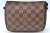 Authentic Louis Vuitton Damier Trousse Makeup Hand Bag Pouch N51982 Junk J1079