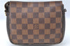 Authentic Louis Vuitton Damier Trousse Makeup Hand Bag Pouch N51982 Junk J1079
