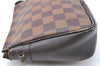 Authentic Louis Vuitton Damier Trousse Makeup Hand Bag Pouch N51982 Junk J1079