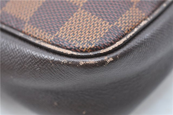 Authentic Louis Vuitton Damier Trousse Makeup Hand Bag Pouch N51982 Junk J1079