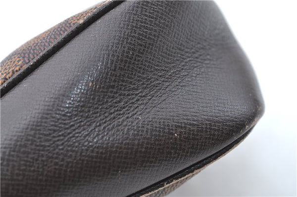 Authentic Louis Vuitton Damier Trousse Makeup Hand Bag Pouch N51982 Junk J1079