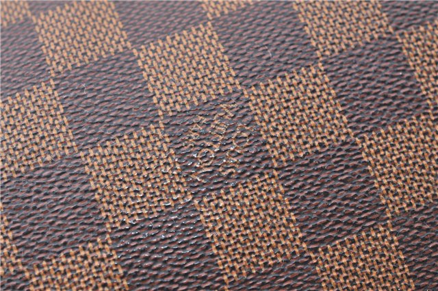 Authentic Louis Vuitton Damier Trousse Makeup Hand Bag Pouch N51982 Junk J1079