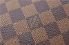 Authentic Louis Vuitton Damier Trousse Makeup Hand Bag Pouch N51982 Junk J1079