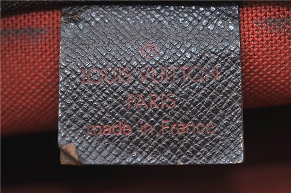 Authentic Louis Vuitton Damier Trousse Makeup Hand Bag Pouch N51982 Junk J1079