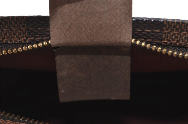 Authentic Louis Vuitton Damier Trousse Makeup Hand Bag Pouch N51982 Junk J1079