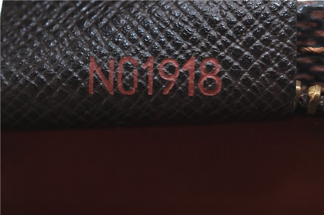 Authentic Louis Vuitton Damier Trousse Makeup Hand Bag Pouch N51982 Junk J1079