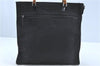 Authentic GUCCI Bamboo Tote Hand Bag Nylon Leather Black J1088