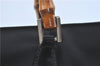 Authentic GUCCI Bamboo Tote Hand Bag Nylon Leather Black J1088