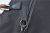 Authentic GUCCI Bamboo Tote Hand Bag Nylon Leather Black J1088