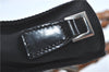 Authentic GUCCI Bamboo Tote Hand Bag Nylon Leather Black J1088
