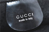Authentic GUCCI Bamboo Tote Hand Bag Nylon Leather Black J1088