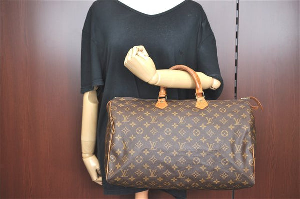 Authentic Louis Vuitton Monogram Speedy 40 Hand Boston Bag M41522 LV J1090