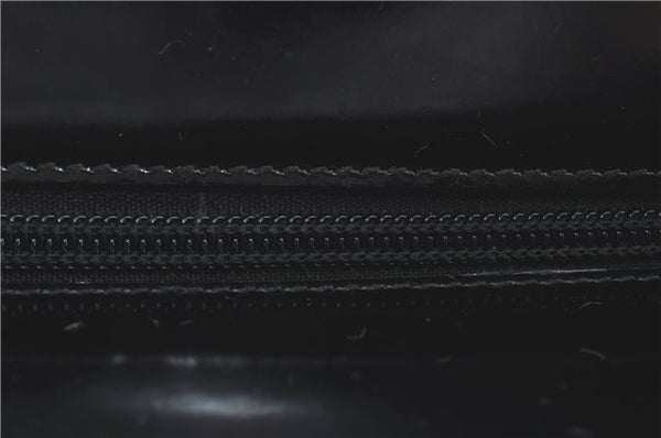 Authentic GUCCI Bamboo 2Way Shoulder Hand Bag Nylon Leather Black J1094