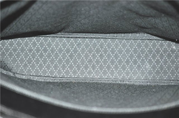 Authentic GUCCI Bamboo 2Way Shoulder Hand Bag Nylon Leather Black J1094