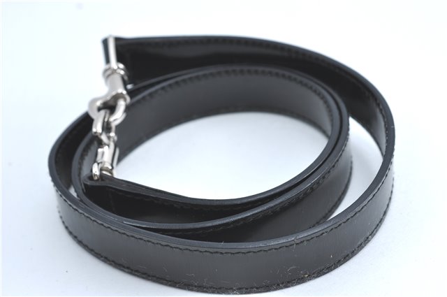 Authentic GUCCI Bamboo 2Way Shoulder Hand Bag Nylon Leather Black J1094