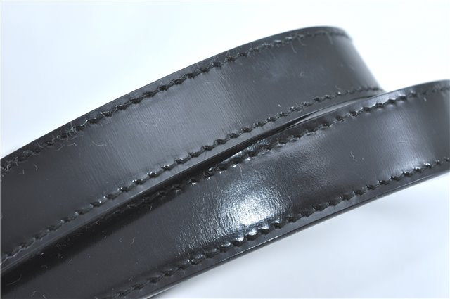 Authentic GUCCI Bamboo 2Way Shoulder Hand Bag Nylon Leather Black J1094