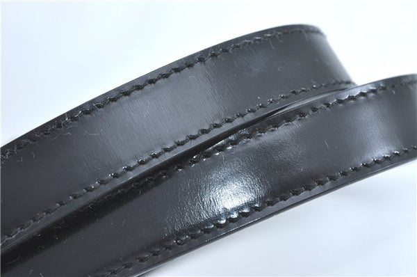 Authentic GUCCI Bamboo 2Way Shoulder Hand Bag Nylon Leather Black J1094