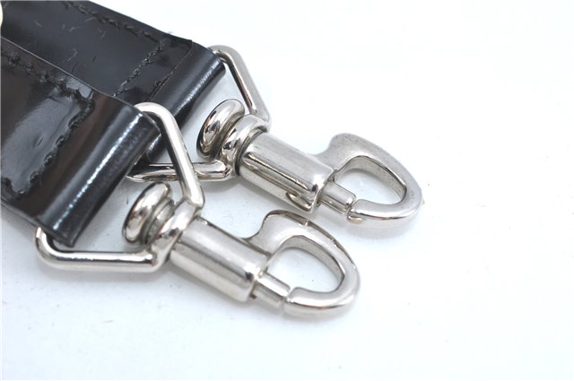 Authentic GUCCI Bamboo 2Way Shoulder Hand Bag Nylon Leather Black J1094