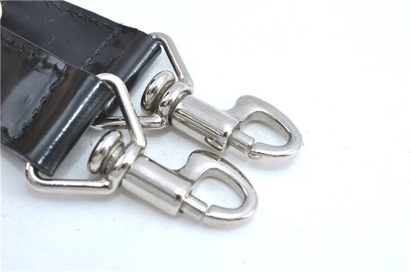 Authentic GUCCI Bamboo 2Way Shoulder Hand Bag Nylon Leather Black J1094