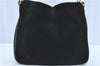 Authentic GUCCI Bamboo 2Way Shoulder Hand Bag Suede Leather Black J1095