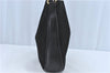 Authentic GUCCI Bamboo 2Way Shoulder Hand Bag Suede Leather Black J1095