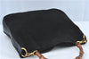 Authentic GUCCI Bamboo 2Way Shoulder Hand Bag Suede Leather Black J1095