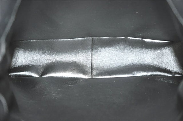 Authentic GUCCI Bamboo 2Way Shoulder Hand Bag Suede Leather Black J1095