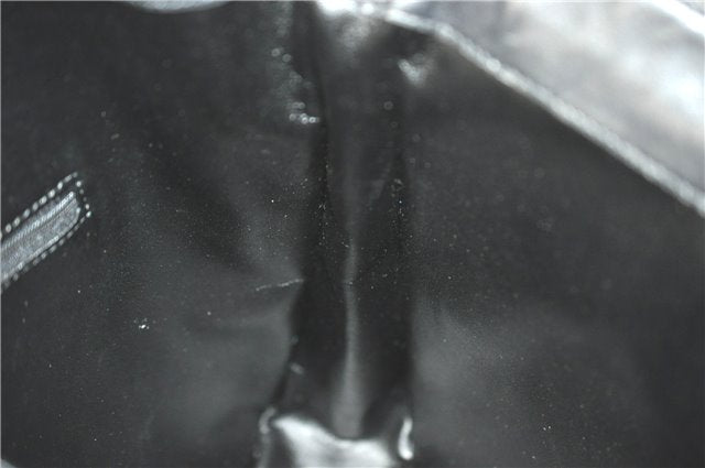 Authentic GUCCI Bamboo 2Way Shoulder Hand Bag Suede Leather Black J1095