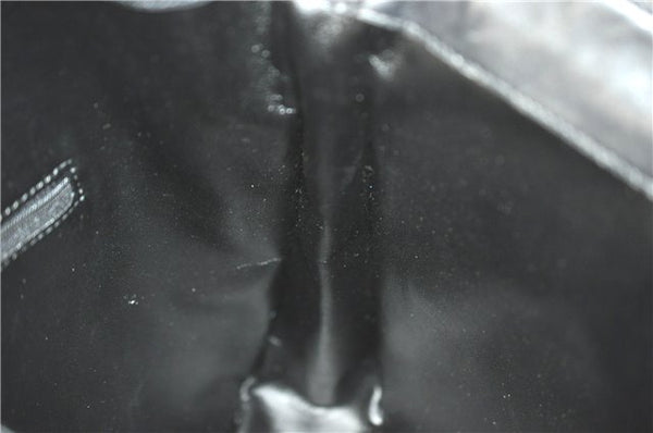 Authentic GUCCI Bamboo 2Way Shoulder Hand Bag Suede Leather Black J1095