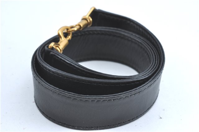 Authentic GUCCI Bamboo 2Way Shoulder Hand Bag Suede Leather Black J1095