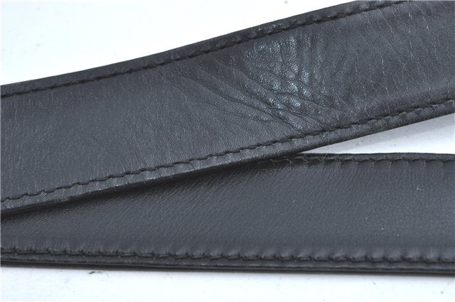 Authentic GUCCI Bamboo 2Way Shoulder Hand Bag Suede Leather Black J1095