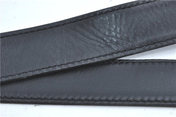 Authentic GUCCI Bamboo 2Way Shoulder Hand Bag Suede Leather Black J1095