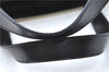 Authentic CELINE Hand Bag Purse Leather White Black J1096