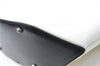 Authentic CELINE Hand Bag Purse Leather White Black J1096