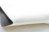 Authentic CELINE Hand Bag Purse Leather White Black J1096