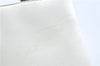 Authentic CELINE Hand Bag Purse Leather White Black J1096