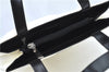 Authentic CELINE Hand Bag Purse Leather White Black J1096