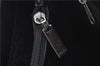 Authentic CELINE Hand Bag Purse Leather White Black J1096
