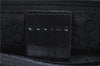 Authentic CELINE Hand Bag Purse Leather White Black J1096
