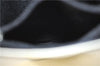 Authentic CELINE Hand Bag Purse Leather White Black J1096