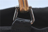 Authentic GUCCI Bamboo Tote Hand Bag Nylon Leather Black J1097