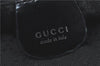 Authentic GUCCI Bamboo Tote Hand Bag Nylon Leather Black J1097