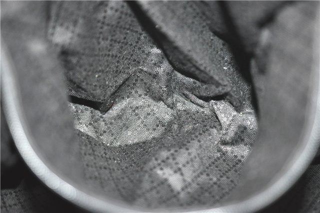 Authentic GUCCI Bamboo Tote Hand Bag Nylon Leather Black J1097