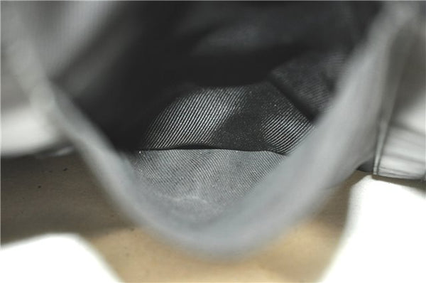 Authentic GUCCI Bamboo Tote Hand Bag Nylon Leather Black J1097