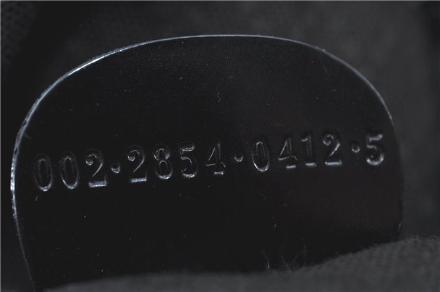 Authentic GUCCI Bamboo Tote Hand Bag Nylon Leather Black J1097