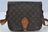 Auth Louis Vuitton Monogram Cartouchiere GM Shoulder Cross Bag M51252 LV J1101