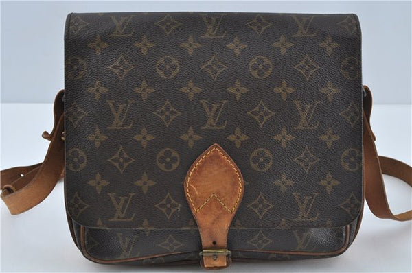 Auth Louis Vuitton Monogram Cartouchiere GM Shoulder Cross Bag M51252 LV J1101